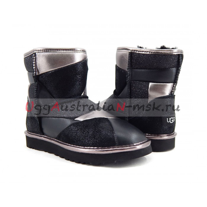 Ugg classic 2024 patchwork boots